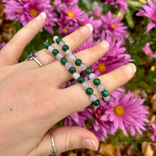 Load image into Gallery viewer, Christmas Tree 🎄💜 Crystal Bracelets- AAA Muscovite Green Mica &amp; Cape Amethyst  ￼
