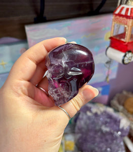 Purple Fluroite Skull