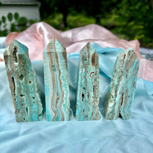 Blue Aragonite Towers