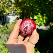 Load image into Gallery viewer, Red Moonstone Sphere ❤️ Dyed
