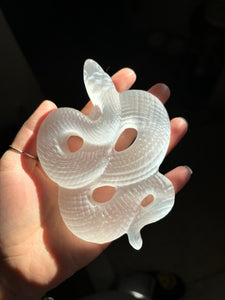 Selenite Satin Spar Snake