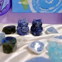 Load image into Gallery viewer, Sodalite Owl Carving 🦉✨
