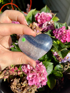 Blue Fluorite Hearts- You choose