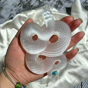 Selenite Satin Spar Snake