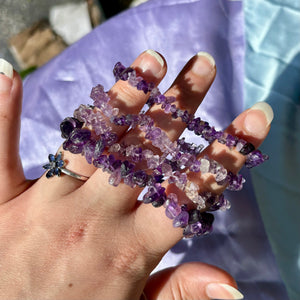 Amethyst Chip Bracelets- India 💜✨