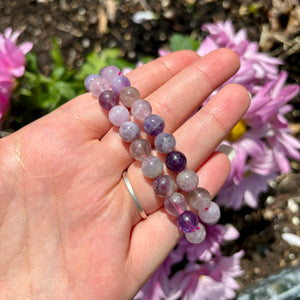 Chevron Amethyst Bracelets-8mm