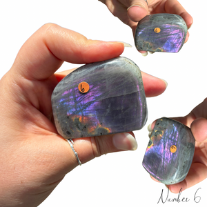 Purple/Pink Flash Labradorite Free Forms- you choose