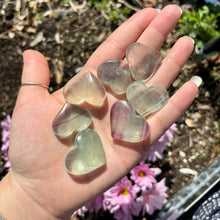 Load image into Gallery viewer, Green Fluorite Small Hearts
