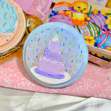 Load image into Gallery viewer, Confetti Cake Wall Art Round ✨ Hand Painted Pastel Cake Decor🫧
