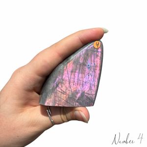 Purple/Pink Flash Labradorite Free Forms- you choose