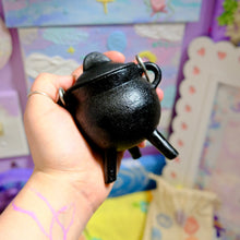 Load image into Gallery viewer, Mini Cast Iron Cauldron 2.75" ✨ Altar Decor, Ritual Bowl, Witchy Decor – Trinkets &amp; Treasures Collection
