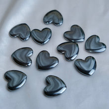 Load image into Gallery viewer, Hematite Mini Flat Hearts
