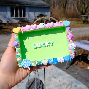 “Lucky" Hanging Wall Plaque/Shadow Box