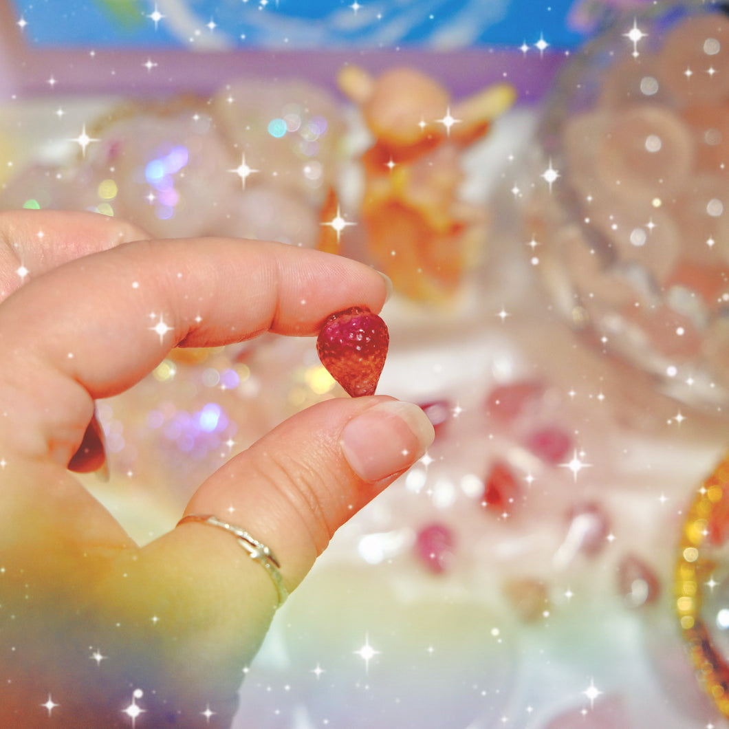 Strawberry Fluorite Mini Carving