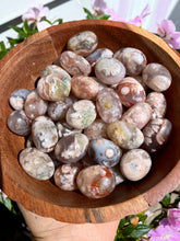 Load image into Gallery viewer, Sherbet Pink Rounded Flower Agate Tumbles
