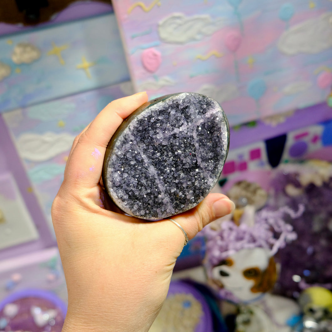 Sparkly Amethyst Egg
