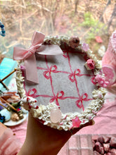 Load image into Gallery viewer, Pink Ribbon Trinket Tray ✨ Handmade Faery Jewelry Dish 🎀💗
