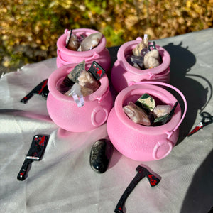 Pink Cauldron Crystal Bundles 💕✨🧚👻