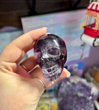 Load image into Gallery viewer, Purple Fluroite Skull
