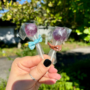 Fluorite Lollipops💜🍭 (not edible)