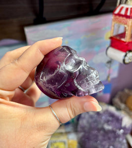 Purple Fluroite Skull