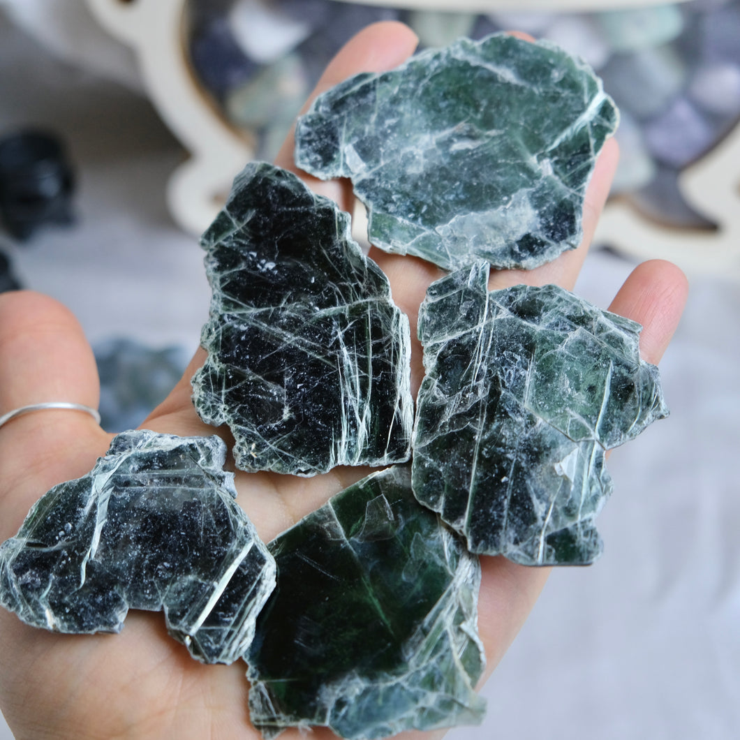 Rare Green Mica Slices