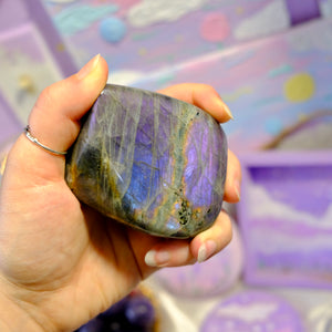 Pretty Purple Flash Labradorite Free Form