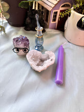 Load image into Gallery viewer, Lavender Wishes Ritual Kit 💜 Amethyst Crystal Bundle &amp; Egyptian Perfume Bottle
