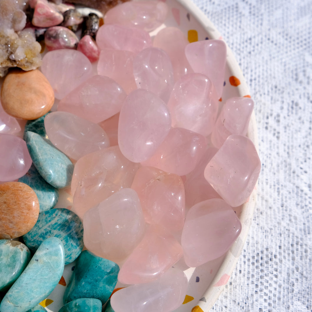 Rose Quartz Tumbles