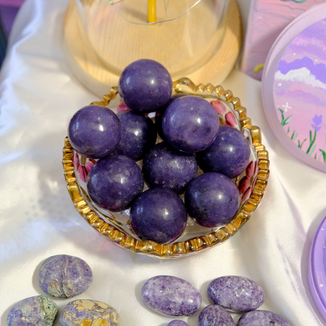 Purple Aventurine Spheres