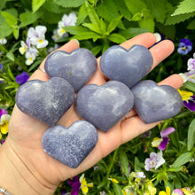 Load image into Gallery viewer, Purple Aventurine Hearts ~ read description
