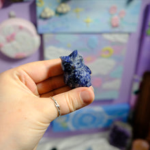 Load image into Gallery viewer, Sodalite Owl Carving 🦉✨
