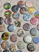Load image into Gallery viewer, Handmade Button Pins | Vintage, Whimsical &amp; Pop Culture Designs
