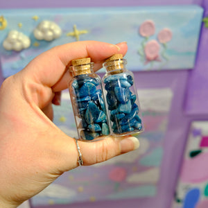 Blue Apatite Chip Jars