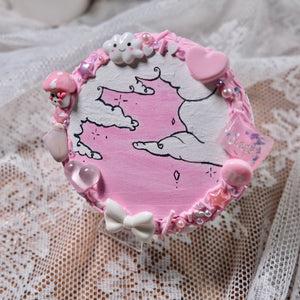 Cloudy Day's- Pink Sweet Heart Edition Wall Plaque 🩷☁️