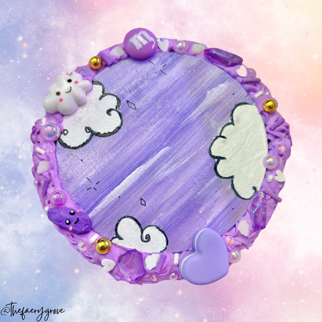 Cloudy Day's- Purple Sweet Heart Edition Wall Plaque 💜☁️