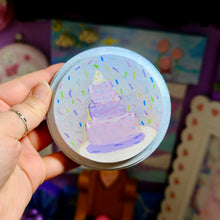 Load image into Gallery viewer, Confetti Cake Wall Art Round ✨ Hand Painted Pastel Cake Decor🫧
