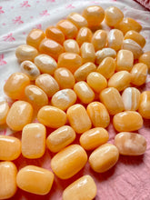 Load image into Gallery viewer, Orange Calcite Tumbles ✨ Warm Energy Crystal 🍊💫
