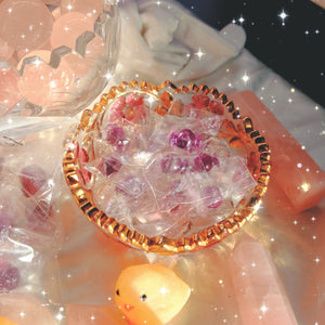 Wrapped Candy Fluorite Mini Carving