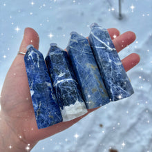 Load image into Gallery viewer, Royal Blue Sodalite Towers
