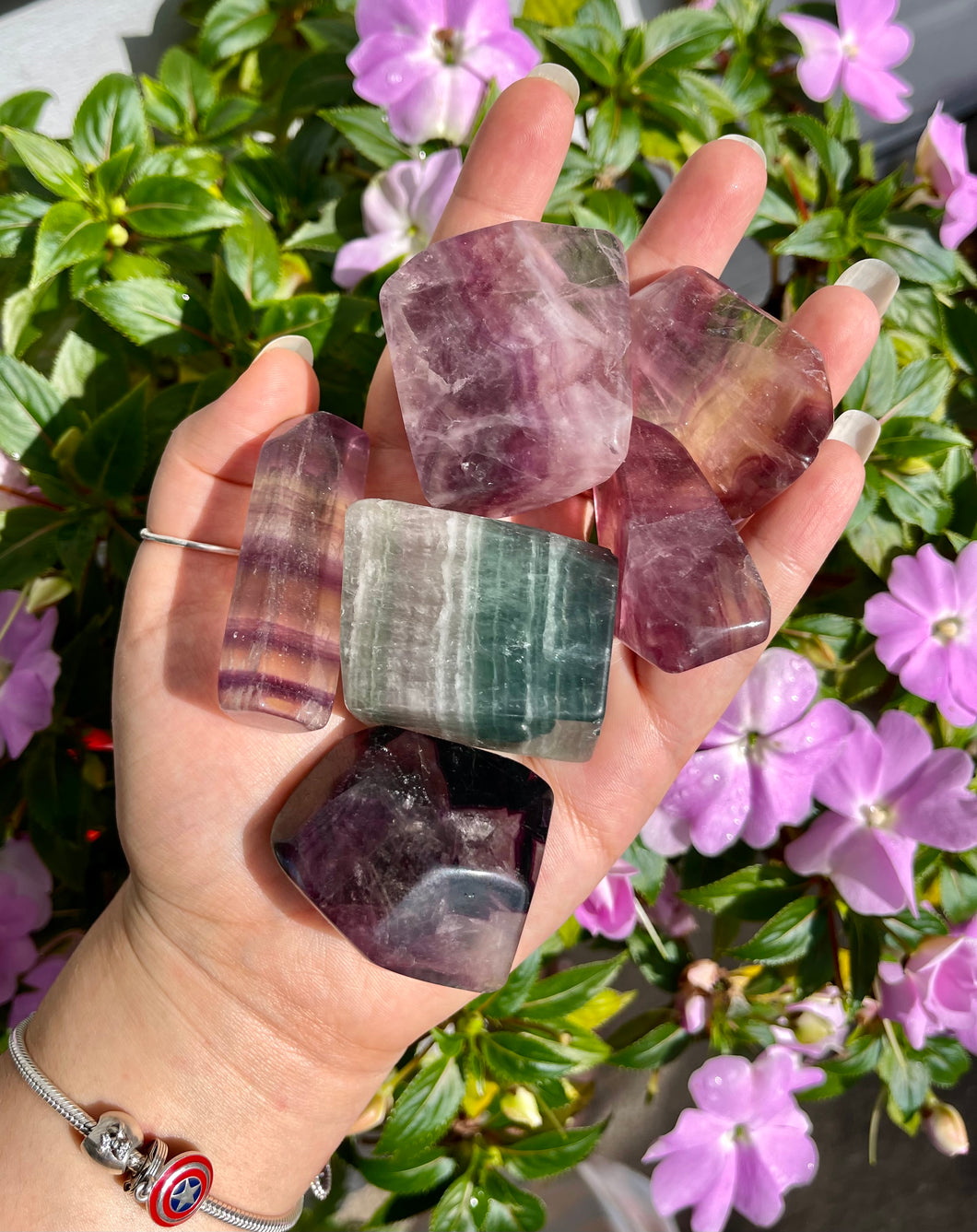 Candy Rainbow Fluorite Geo Free Forms (not edible) *imperfections