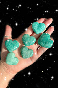 Amazonite Hearts 🩵💫