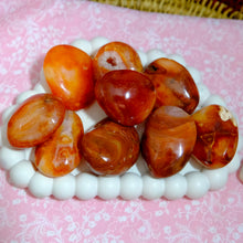 Load image into Gallery viewer, Carnelian Palm Stone ✨ Confidence &amp; Motivation Crystal
