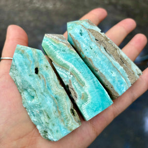 Blue Aragonite Towers