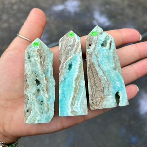 Blue Aragonite Towers