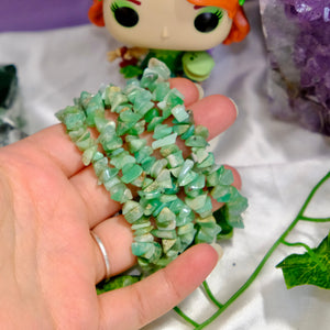 Chrysoprase Chip Bracelets