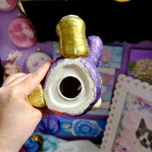 Load image into Gallery viewer, Hand Painted Disco Bear Bank ✨ Glitter Bear Curio
