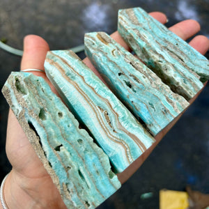 Blue Aragonite Towers