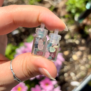 Tiny Fluorite Chip Bottles