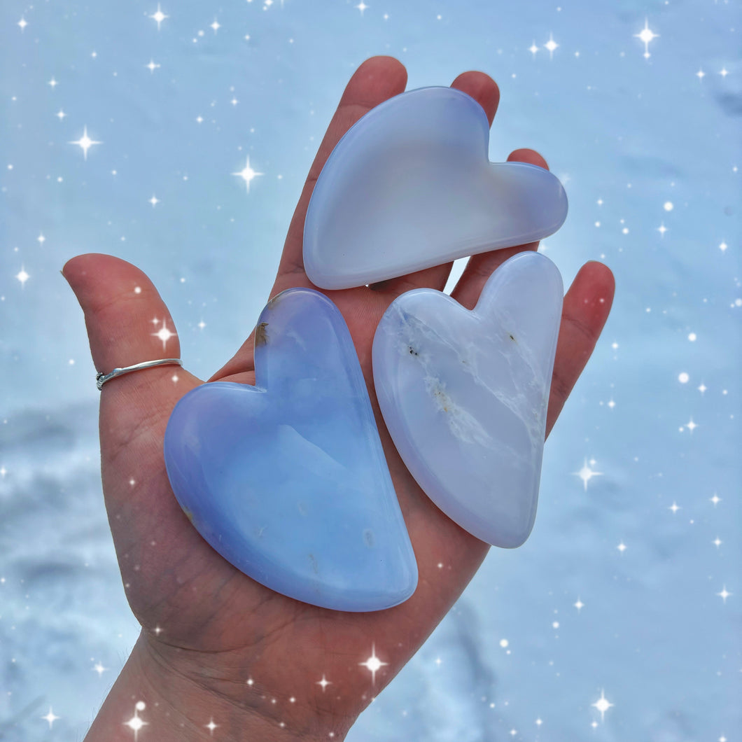 Blue Chalcedony Gua Sha